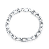 Beveled Long Link Bracelet