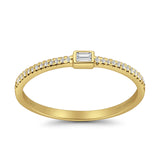 Baguette Stackable Natural Diamond Ring