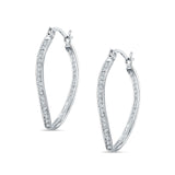 Curved Hoop Earrings