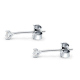 Marquise 6mm Cubic Zirconia Stud Earring Push Back 925 Sterling Silver Wholesale