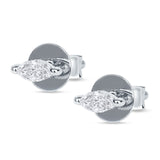 Marquise Solitaire Stud Earring Cubic Zirconia 925 Sterling Silver Wholesale