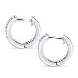 Emerald Cut Green Emerald CZ Hoop Earrings 925 Sterling Silver Wholesale
