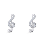 Music Note Stud Earrings