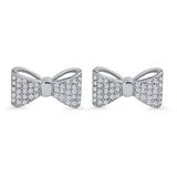 Ribbon Stud Earring