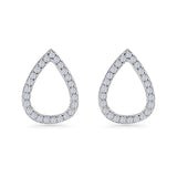 Pear Teardrop Stud Earring