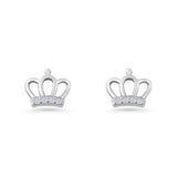 Princess Crown Stud Earring