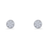 Round Stud Earrings