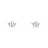 Princess Crown Stud Earrings