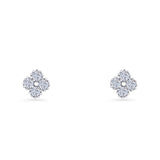 Clover Flower Stud Earrings