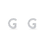 Initial G Stud Earring