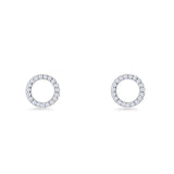 Initial O Stud Earring