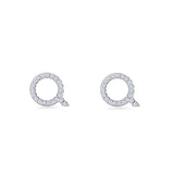 Initial Q Stud Earring