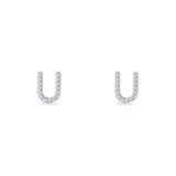 Initial U Stud Earring