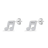 Musical Note Stud Earrings