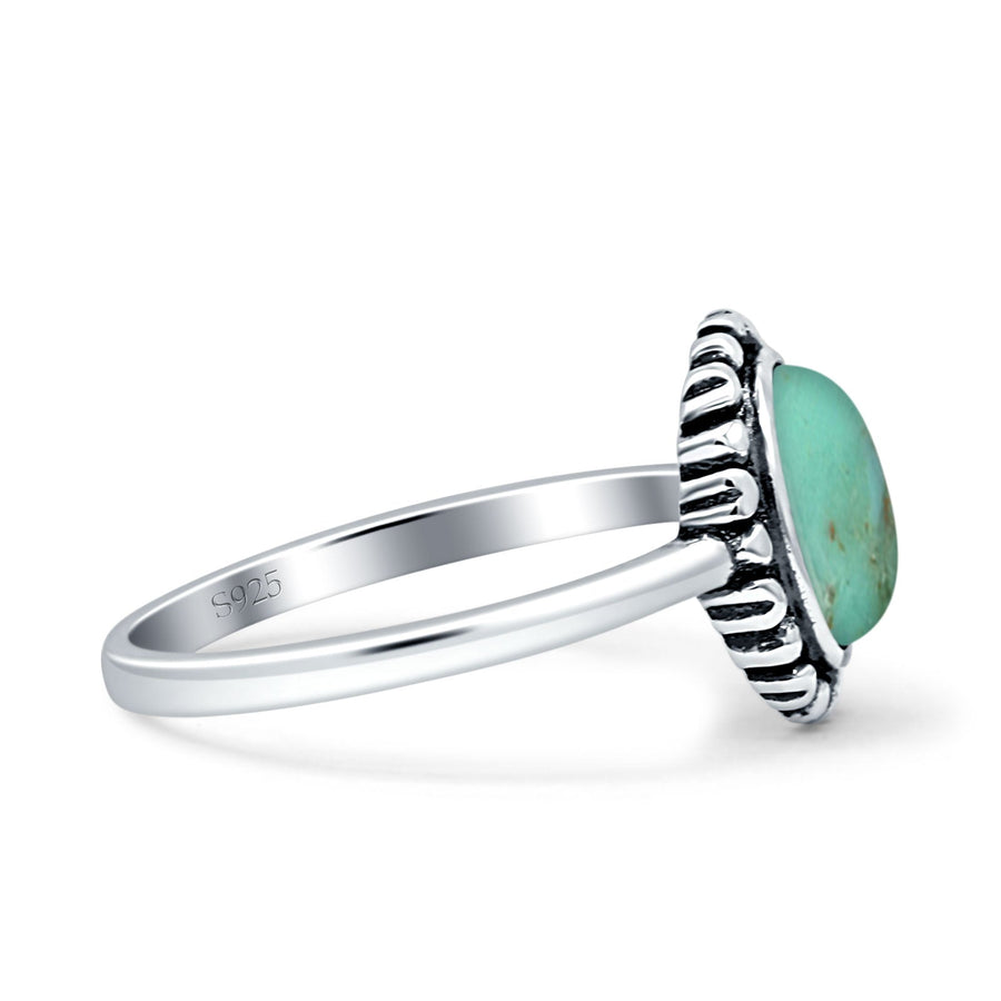 .925 Sterling Silver Stackable Ring With White Lab Opal – Unisex Band, Sizes 4-12