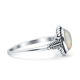 Twisted Rope Leaf Ring