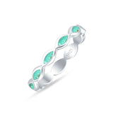 Marquise Band Turquoise 925 Sterling Silver Wholesale