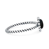 Beaded Halo Twisted Rope Ring