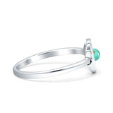 Turquoise Moon Star Ring Oxidized 925 Sterling Silver Wholesale