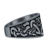 Triquetra Trinity Dragon Celtic Knot Ring