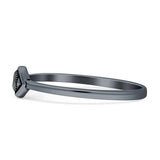 Oxidized Evil Eye Band
