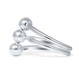 Triple Ball Open Ring