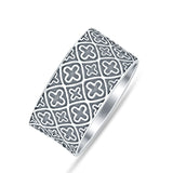 Oxidized Cross Faith Ring