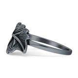 Oxidized Leaf Ring