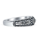 Oxidized Flower Beaded Band