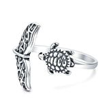 Whale Tail & Sea Turtle Ring