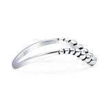 Beaded Chevron Ring