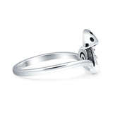 Snail Mushroom Ring Oxidized 925 Sterling Silver Wholesale