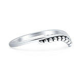 V Shape Beaded Ring