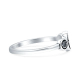 Triple Smiley Face Ring Oxidized 925 Sterling Silver Wholesale
