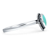 Pear Teardrop Solitaire Ring