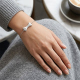 Dog Bone CZ Adjustable Bracelet