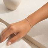 Multi Bead Station Chain Bracelet 