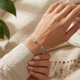 Round Turquoise Station Bracelet