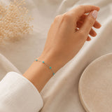 Round Turquoise Station Bracelet