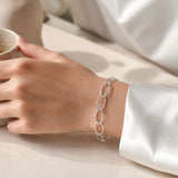 Oval Paperclip Link Bracelet