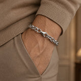 Rolo Link Bracelet Adjustable 925 Sterling Silver Wholesale