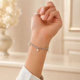 Pearl Figaro Link Chain Bracelet