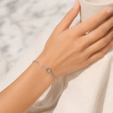 Curb Staple Link Chain Bracelet 