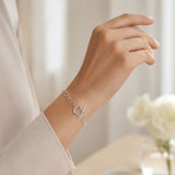 Heart Link Toggle Bracelet