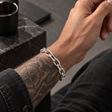 Beveled Long Link Bracelet