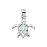 Turtle & Plumeria Pendant