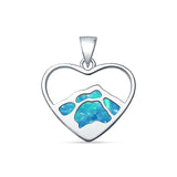 Mountain Heart Pendant
