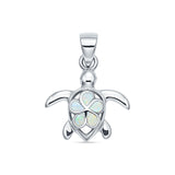 Sea Turtle & Plumeria Pendant