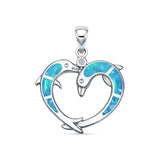 Dolphin Heart Pendant