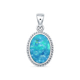 Oval Solitaire Pendant